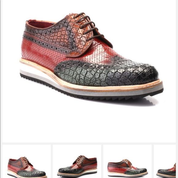 S’Baker Leather Derby Shoes